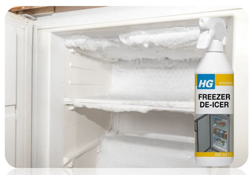 HG Fridge Freezer De-Icer, Freezer Defrosting Spray & Cleaner 500ml