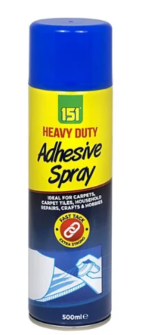 151 Heavy Duty Adhesive Spray Carpet Adhesive, Tile Fixing or Hobby Craft 500ml