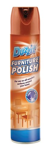 Duzzit Furniture Polish  Everyday use on most Hard Surfaces 300ml Aerosol Spray