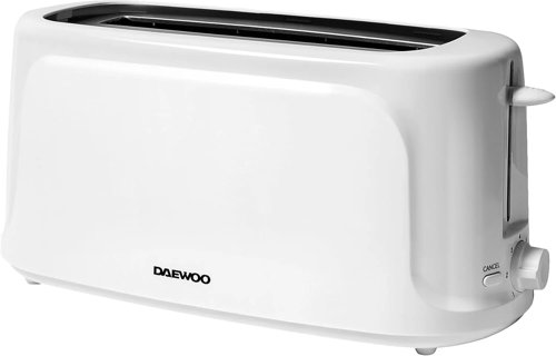 Daewoo Essentials Long Slot Toaster 4 Slice White