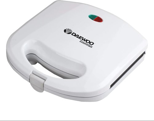 Daewoo Essentials 2 Slice Sandwich Toaster Deep Fill Easy Clean White