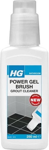 HG Power Gel Brush Grout Cleaner Gel & Brush Kit 250ml
