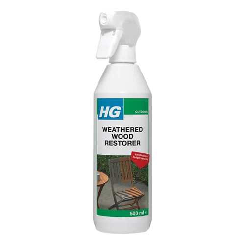 HG Weathered Wood Restorer Cleans Maintains & Renovates Wood 500ml