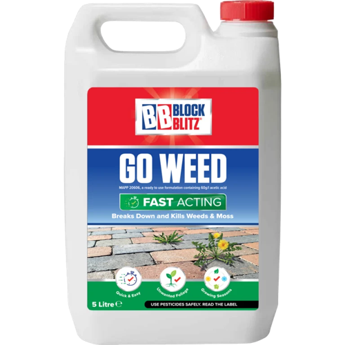 Block Blitz Go Weed Fast Acting Weed Solution  5 Litre