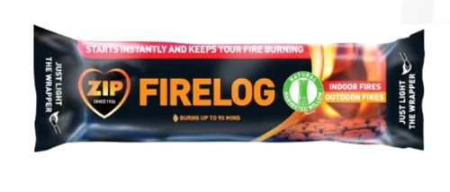 Zip Firelog 100% Natural Easy to Start Upto 90m Per Log