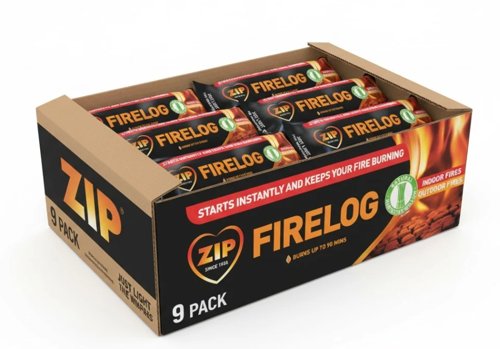 Zip Firelog 100% Natural Easy to Start Upto 90m Per Log