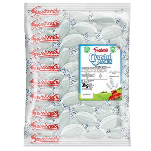 Swizzels Crystal Mints 3kg Bulk Bag Boiled Mint Sweets