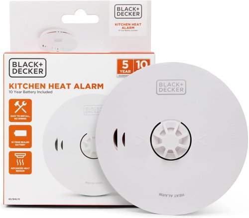 Black + Decker Heat Alarm 10 Year Sealed Lithium Battery Life Thermistor Sensor For use in 