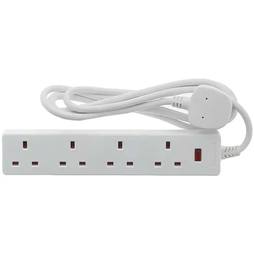 Westminster Electrical 4 Gang 13A Extension Lead 5 Meter Extra Long Length cable.