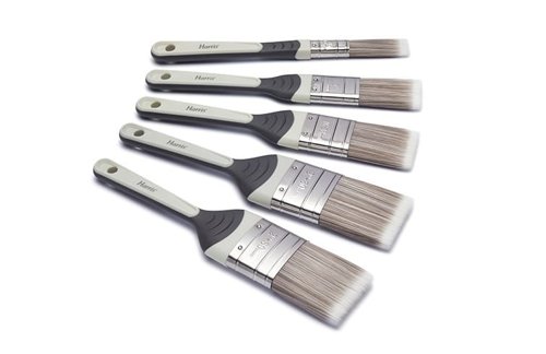 Harris Seriously Good Walls & Ceilings Paint Brush 5 Pack No Hair Loss Premium Brush Set