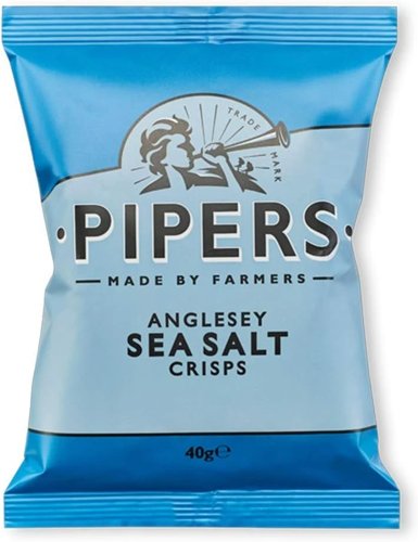 Pipers Gluten-Free Anglesey Sea Salt Crisps Multi-Pack 24 x 40g