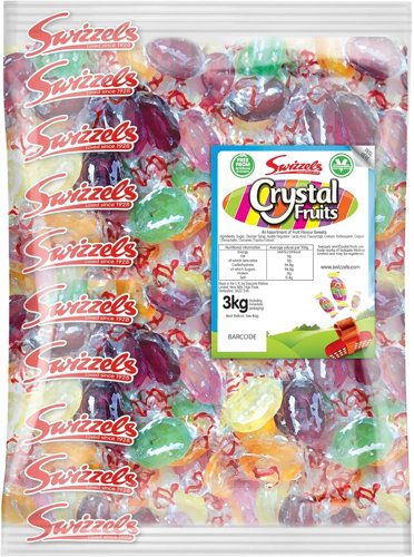 Swizzels Crystal Fruits 3kg Bulk Bag Boiled Fruit Sweets