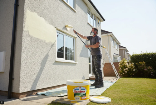 Sandtex Ultra Smooth Masonry Paint Chalk Hill 1 x 10L Tub