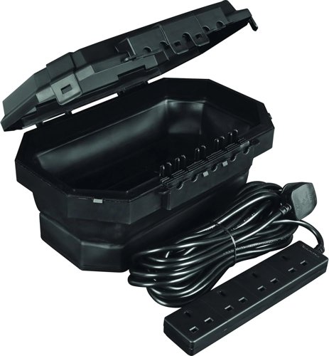 Masterplug Weatherproof Electrical Connection Box & 4 Gang Extension (8 METRE) 