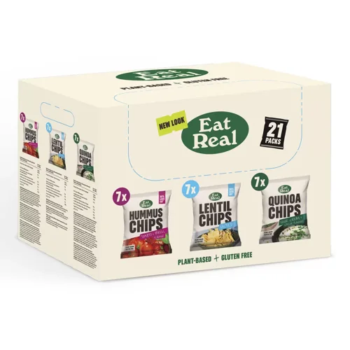 Eat Real Variety Snack Box 3 Flavours 21 Mixed Packs