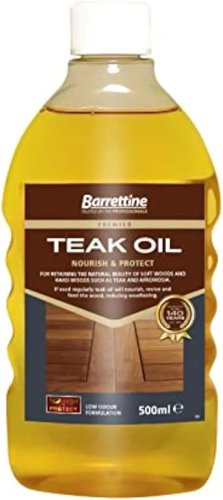 Barrettine Teak Oil 500ml Nourish & Protect