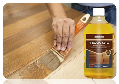 Barrettine Teak Oil 500ml Nourish & Protect