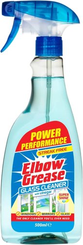 Elbow Grease Glass Cleaner With Vinegar For Windows And Mirrors, 500 Ml