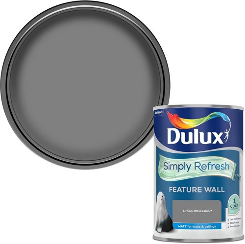 Dulux Simply Refresh Feature Wall Matt Emulsion Paint, Urban Obsession 1 x 1.25L