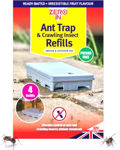 Zero In® Ant And Crawling Insect Trap Refill 1 x  4 Pack