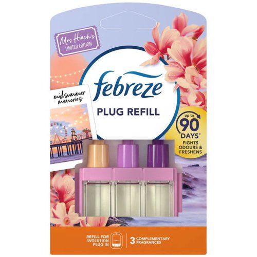Febreze 3Volution Air Freshener Plug Refill Midsummer Memories 1 x 20ml Refill