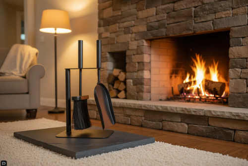Manor Duo Companion Set Tidy Brush and Shovel Fireside Set.