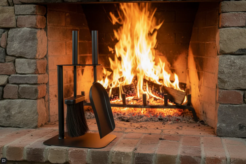 Manor Duo Companion Set Tidy Brush and Shovel Fireside Set.
