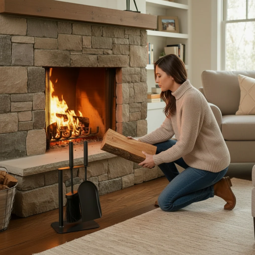Manor Duo Companion Set Tidy Brush and Shovel Fireside Set.