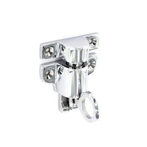 Fanlight Polished Chrome Spring Catch Window Loft Attic Pull Hook Clean Finish