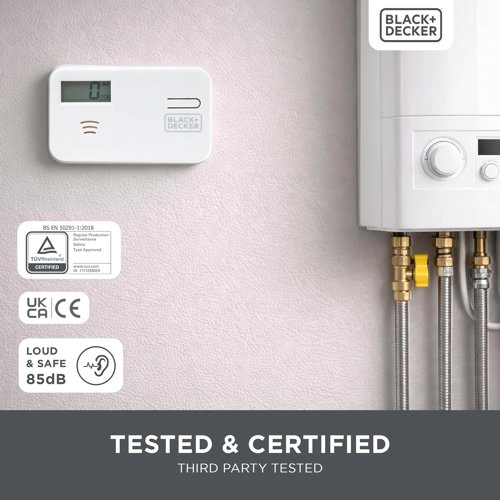 BLACK+DECKER Carbon Monoxide Alarm and Detector with LCD Screen