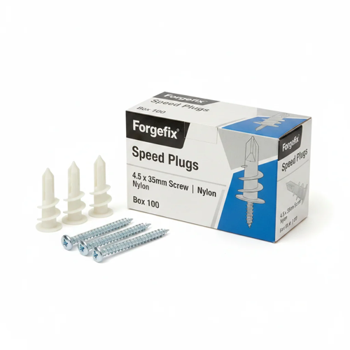 Forgefix Speed Plugs 4.5X35Mm Screw Nylon Box 100