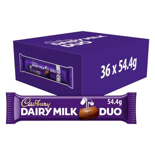 Cadbury Dairy Milk Duo Chocolate Bars 36 x 54.4g