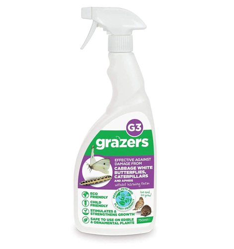 Grazers Cabbage White Butterflies, Caterpillars & Aphid Ready To Use 1 x 750ml Spray