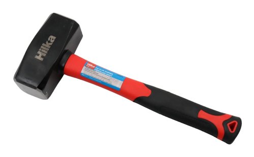 Hilka 2Kg Pro Craft Club Hammer Fiber Glass Shaft, Black