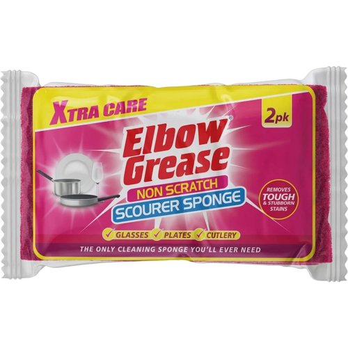 Elbow Grease Non Scratch Scourer Sponge 2Pk