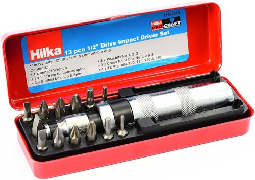 1/2” DV IMPACT SET 13PC  11670013