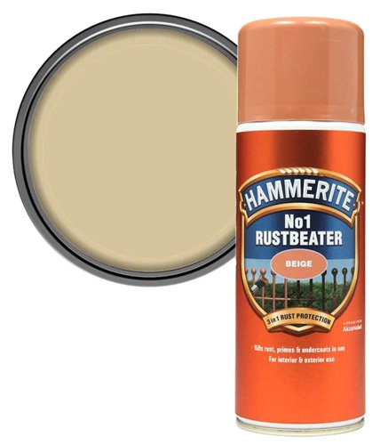Hammerite Direct to Rust Primer and Undercoat 1 x 400ml Beige