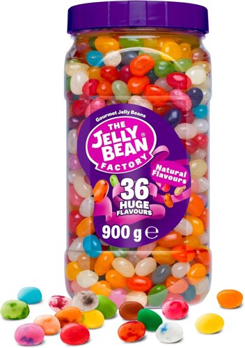 The Jelly Bean Factory, Jelly Beans Mixed 36 Flavours 1 x 900g Jar
