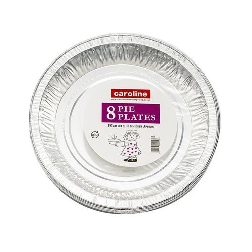 Caroline 8 Foil Pie Plates 197Mmx16Mm 1021