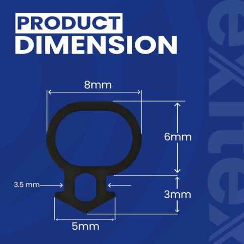 UPVC Replacement Gasket 6m black