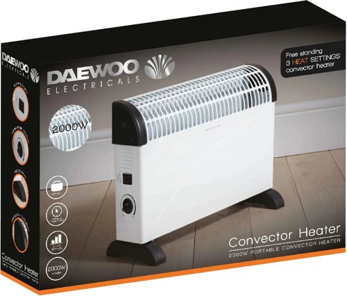 2000W Convector Heater White