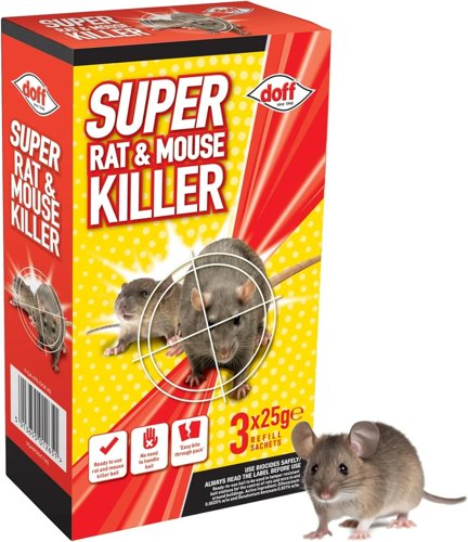 SUPER RAT & MOUSE KILLER 3X25G