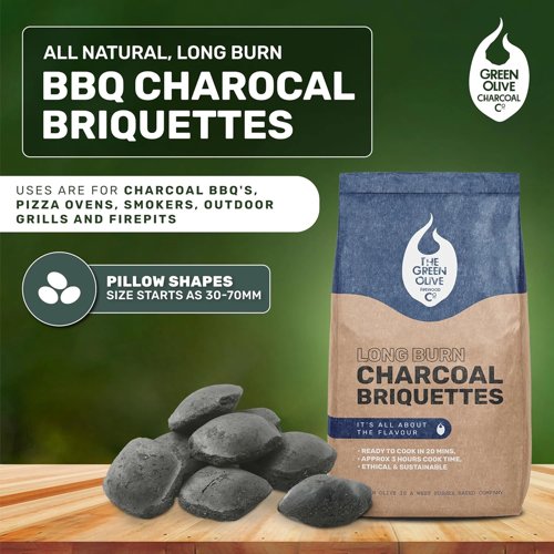 Long Burn Charcoal Briquettes 4Kg