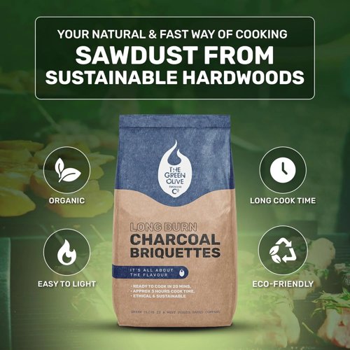 Long Burn Charcoal Briquettes 4Kg