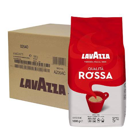Lavazza Qualita Rossa Coffee Beans 1kg - PACK (6)