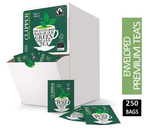 Clipper Fairtrade Organic Green 250 Envelopes