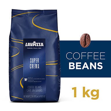 Lavazza Super Crema Coffee Beans 1kg - PACK (6)