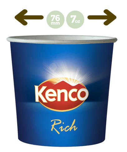 Kenco In-Cup Rich Black 25's 76mm Paper Cups - PACK (15)