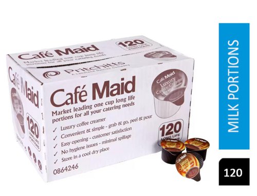 Cafe Maid Luxury Coffee Creamer Pots 12ml (Pack of 120) 