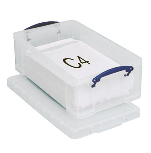 Really Useful Clear Plastic Storage Box 12 Litre